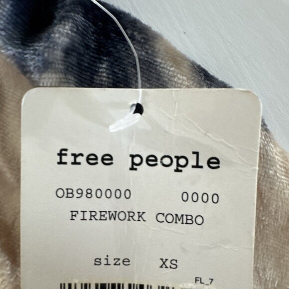 NWT Free People Velvet Skirt Women XS Tie-Dye Maxi Midi Boho Fairy Y2K Gypsy NEW - Picture 4 of 10